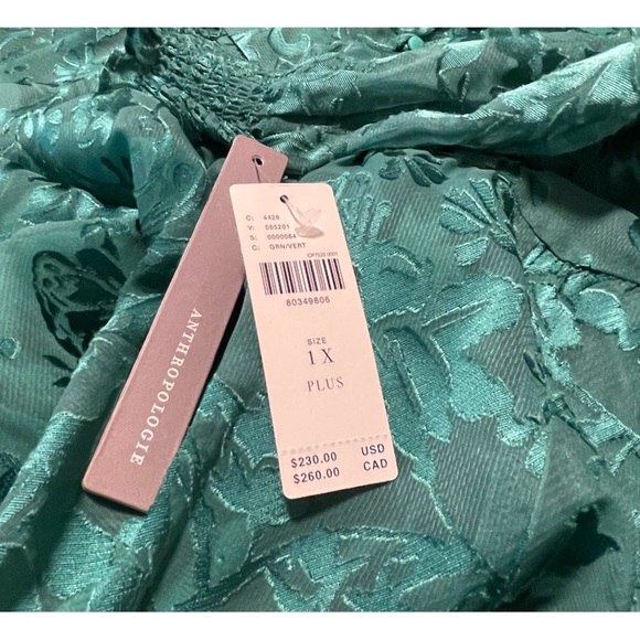 Anthropologie The Marais Maxi Dress: Satin-Burnout Edition NWT SZ 1X - Picture 13 of 15